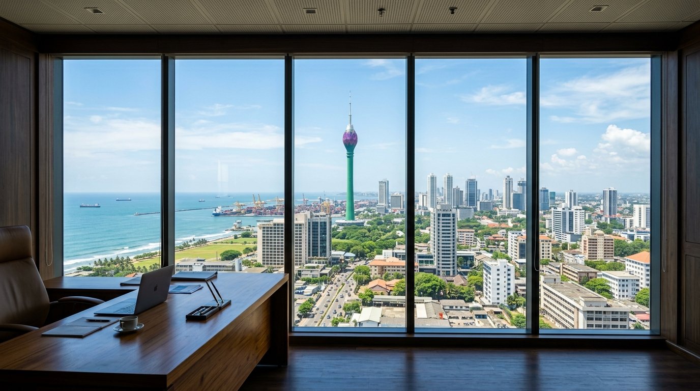 Colombo office window view